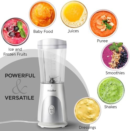 White personal blender with travel cup — photo 5