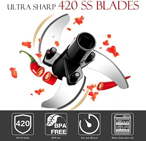 Pull string chopper with stainless pizza cutter — photo 4