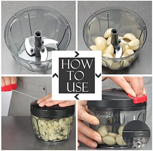 Pull string chopper with stainless pizza cutter — photo 5