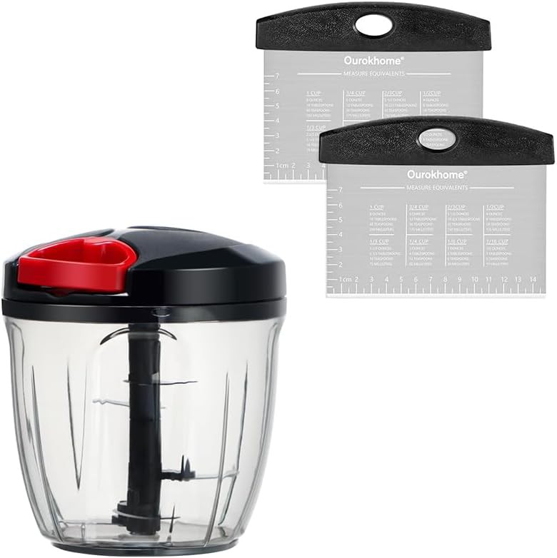 Manual mincer and baking scraper tool kit