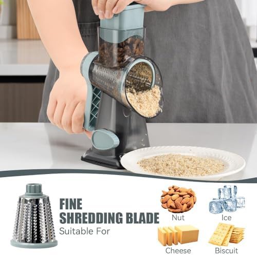 Rotary cheese grater and vegetable shredder — photo 4