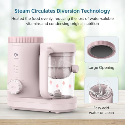 Baby food processor with reversible steam basket — photo 4
