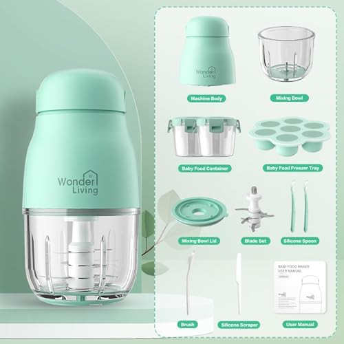 Baby food processor with glass cups — photo 3