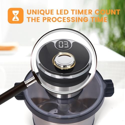 Electric processor with steel bowl and timer — photo 4