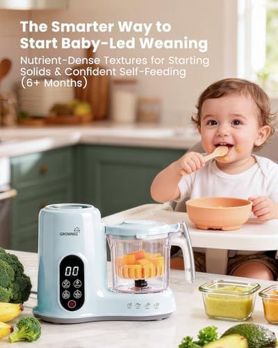 Blue baby food steamer and blender — photo 4
