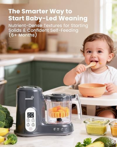 Dark grey baby food steamer and blender — photo 4
