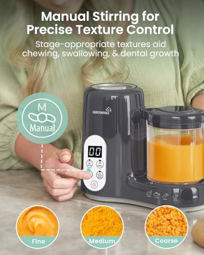 Dark grey baby food steamer and blender — photo 5