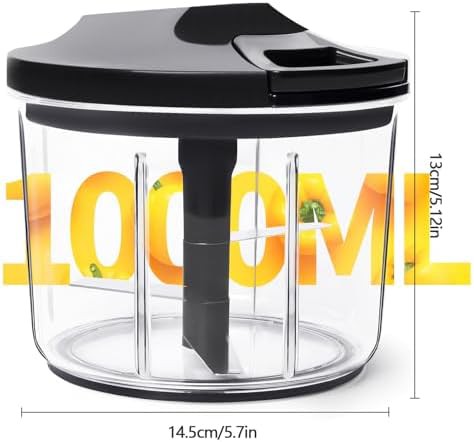 Black manual large vegetable cutter — photo 4