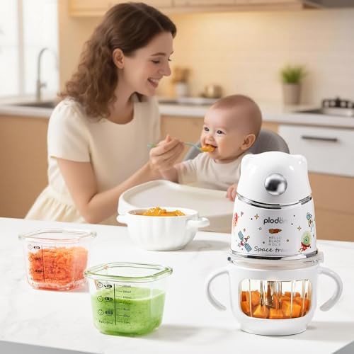 Silver glass baby food maker with sleeve — photo 3