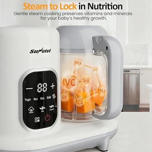 White baby food steamer and blender combo — photo 4