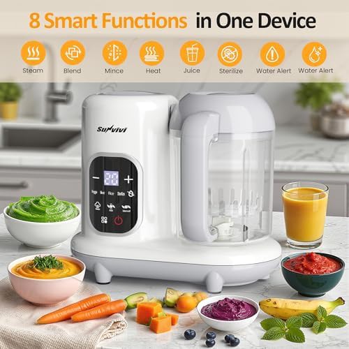White baby food steamer and blender combo — photo 5