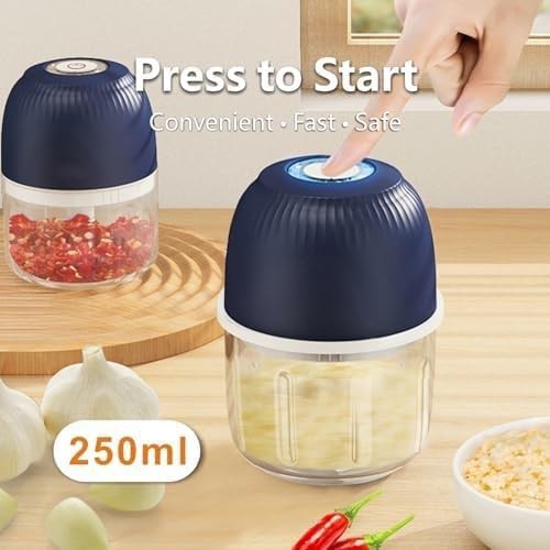Mini electric garlic and seasoning mincer 250ml — photo 3