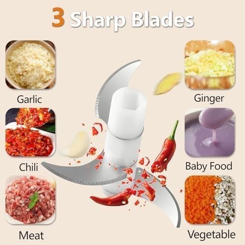 Mini electric garlic and seasoning mincer 250ml — photo 5