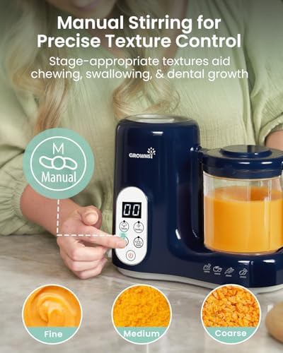 Dark blue steam and blend food maker — photo 5