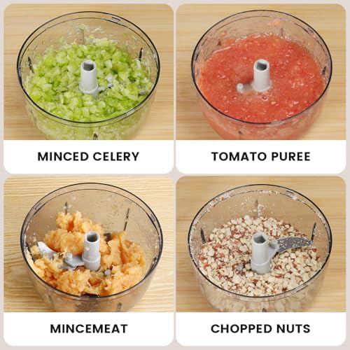 Grey mini hand pull kitchen chopper — photo 3