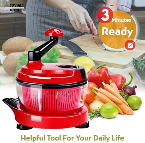 Eight cup manual hand powered food processor — photo 3