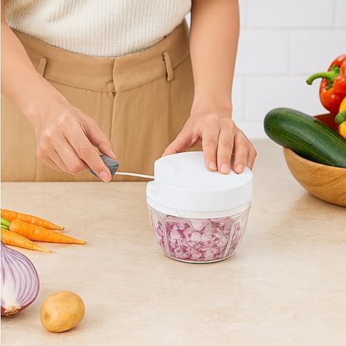 Small manual pull string vegetable cutter — photo 4