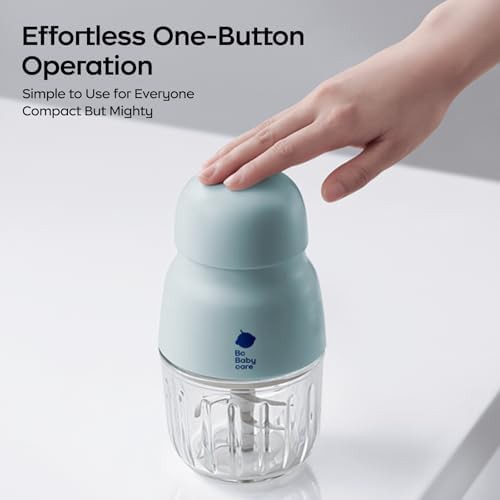 Blue glass baby food maker and blender — photo 4