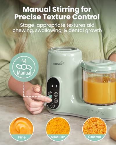 Green baby food steamer and blender machine — photo 5