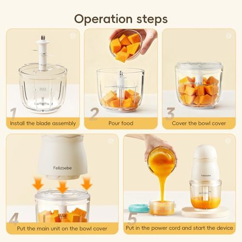 Small baby food puree blender set — photo 3