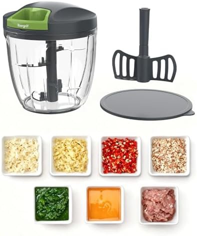 Manual pull string vegetable chopper 900ml