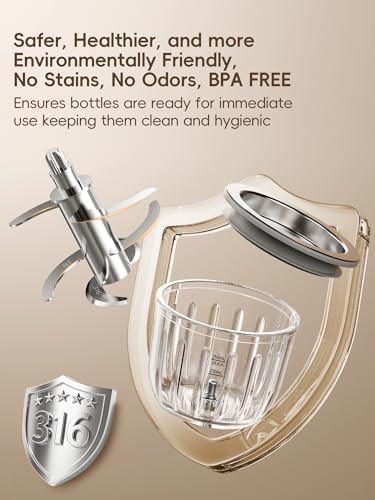 Glass baby food maker with steamer — photo 3
