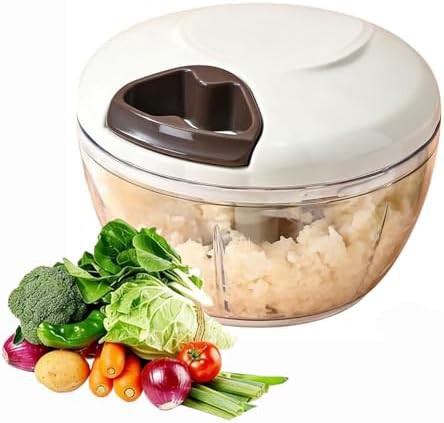 Manual pull string vegetable cutter