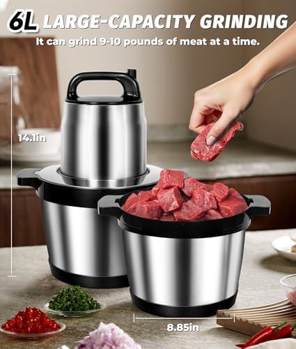Large capacity stainless steel meat grinder — photo 3