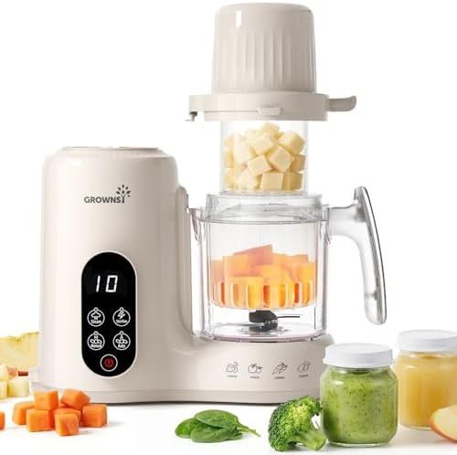 Cream colored dual layer baby food maker