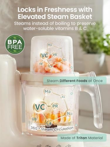 Cream colored dual layer baby food maker — photo 3