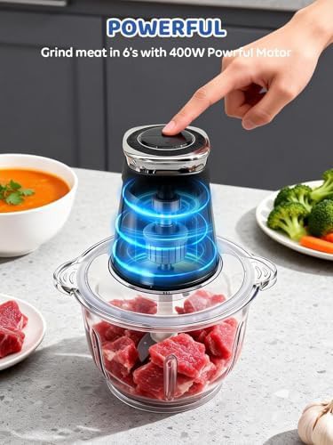 Electric food chopper with ten cup glass bowl — photo 3