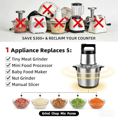 Heavy duty six liter electric meat grinder — photo 5