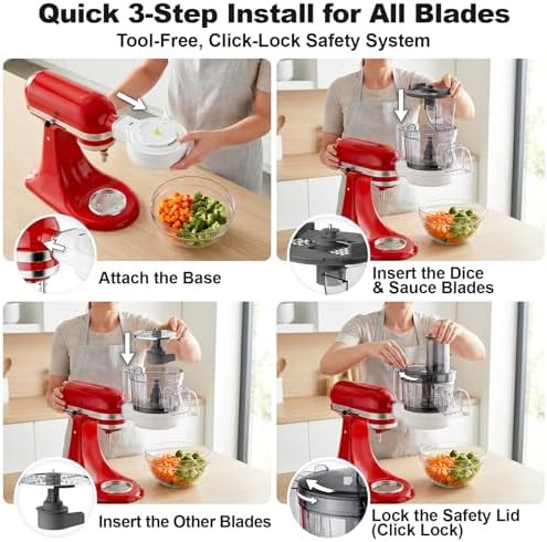 Five in one vegetable chopper and dicer attachment — photo 4
