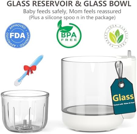 Glass nine in one baby food steamer — photo 3